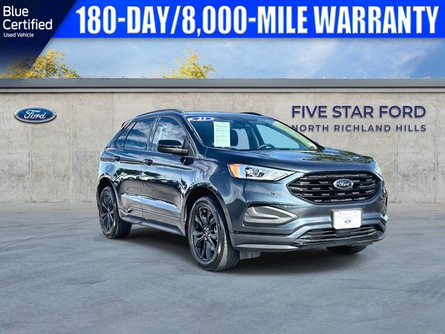 Blue Metallic 2022 Ford Edge SUV / Crossover All-Wheel Drive 8-Speed Automatic