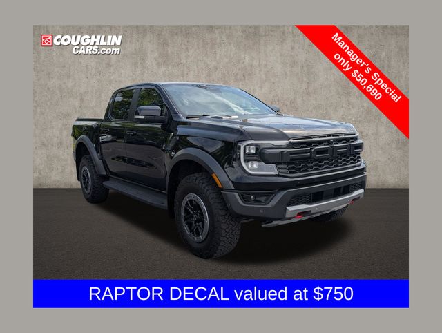 Shadow Black 2024 Ford Ranger Pickup Truck Four-Wheel Drive Automatic