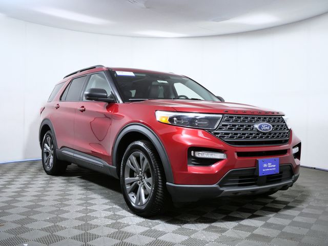 Red Metallic 2021 Ford Explorer XLT AWD SUV / Crossover All-Wheel Drive Automatic