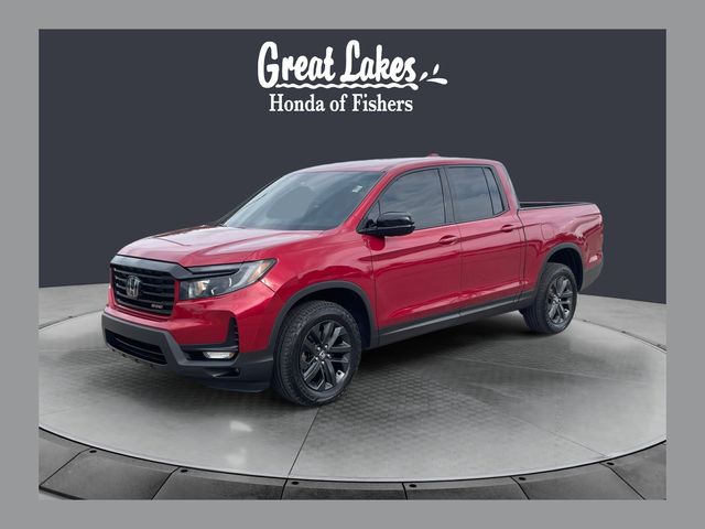 Radiant Red Metallic II 2023 Honda Ridgeline Pickup Truck All-Wheel Drive 9-Speed Automatic