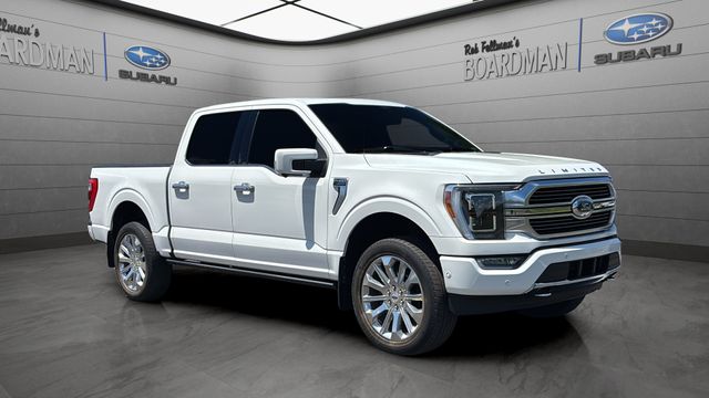 White Metallic 2021 Ford F-150 Limited SuperCrew 4WD Pickup Truck Four-Wheel Drive Automatic