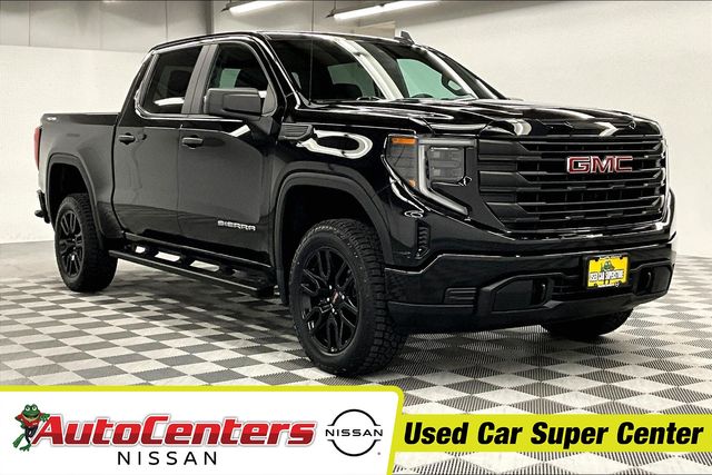 Onyx Black 2023 GMC Sierra 1500 Pro Crew Cab 4WD Pickup Truck Four-Wheel Drive 8-Speed Automatic