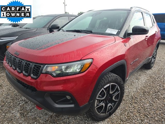Red Hot Pearlcoat 2025 Jeep Compass Trailhawk 4WD SUV / Crossover Four-Wheel Drive 8-Speed Automatic