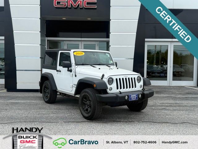 Bright White Clearcoat 2018 Jeep Wrangler SUV / Crossover Four-Wheel Drive 6-Speed Manual