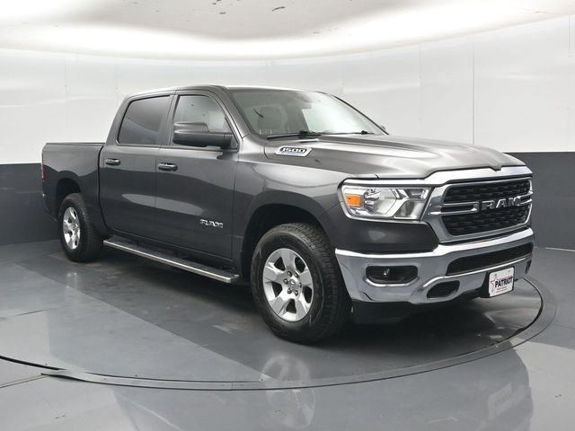 Gray (Granite Crystal Metallic Clearcoat) 2022 RAM 1500 Pickup Truck Four-Wheel Drive 8-Speed Automatic