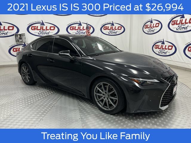 Black (Caviar) 2021 Lexus IS Sedan Rear-Wheel Drive 8-Speed Automatic