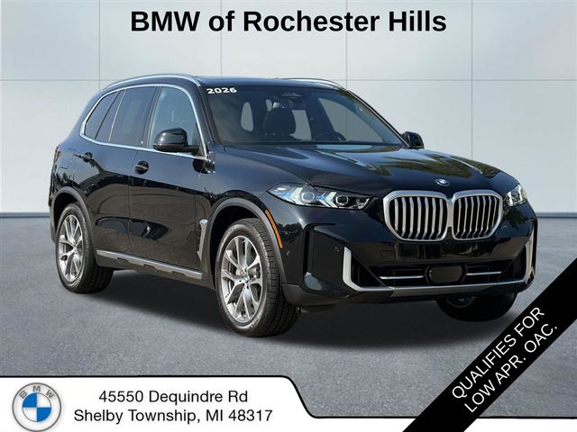Black Sapphire Metallic 2026 BMW X5 SUV / Crossover All-Wheel Drive 8-Speed Automatic