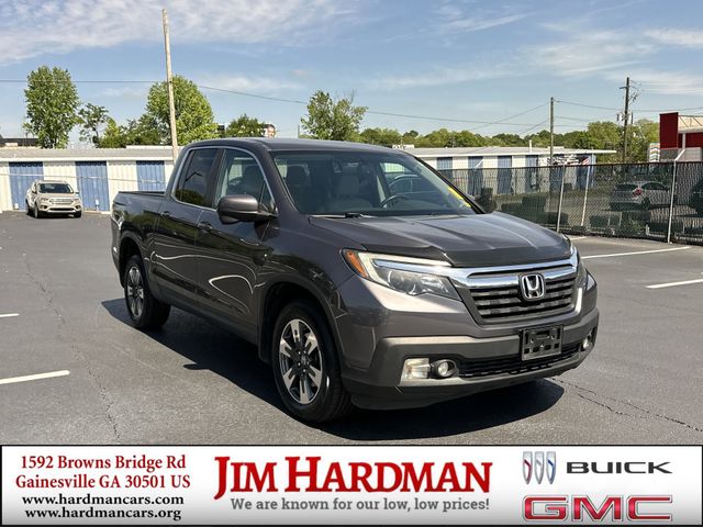 Gray 2017 Honda Ridgeline RTL-T AWD Pickup Truck All-Wheel Drive 6-Speed Automatic