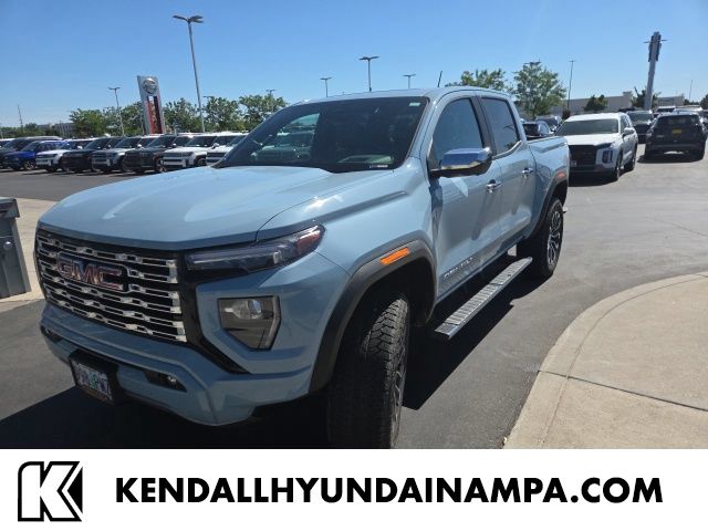 Glacier Metallic 2025 GMC Canyon Pickup Truck Four-Wheel Drive 8-Speed Automatic