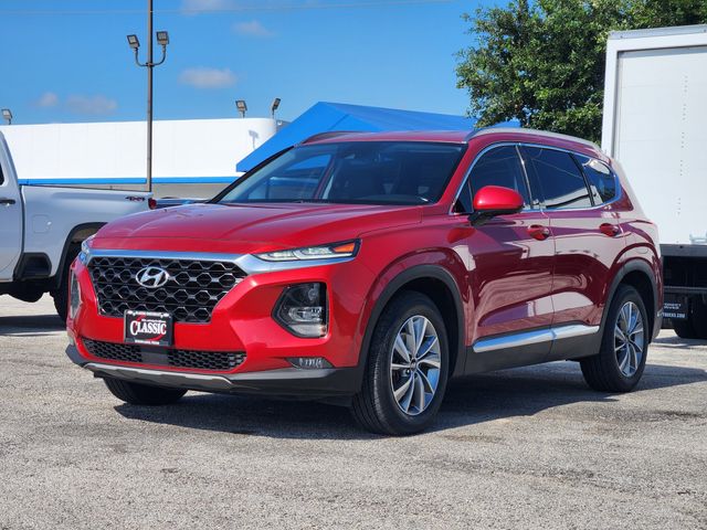 2019 Hyundai Santa Fe SEL Plus Red at DeMontrond Gulf Freeway