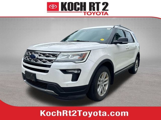 White Platinum Metallic Tri-Coat 2018 Ford Explorer SUV / Crossover All-Wheel Drive 6-Speed Automatic