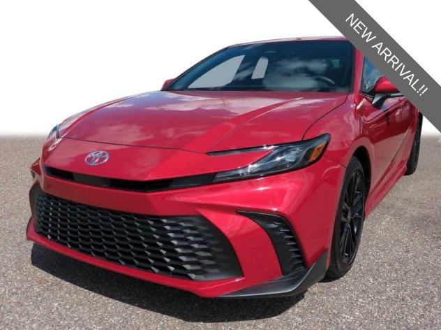 Red 2025 Toyota Camry LE FWD Sedan Front-Wheel Drive Continuously Variable Transmission