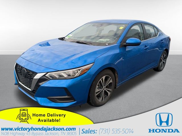 Electric Blue Metallic 2022 Nissan Sentra SV FWD Sedan Front-Wheel Drive Continuously Variable Transmission