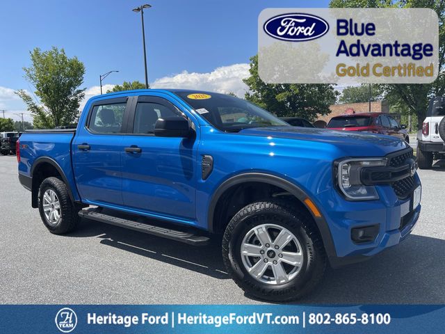 Blue Metallic 2025 Ford Ranger Pickup Truck Four-Wheel Drive Automatic