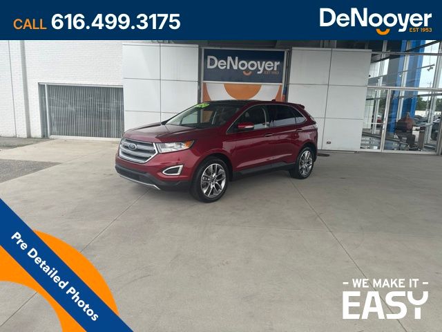 Ruby Red Metallic 2018 Ford Edge SUV / Crossover All-Wheel Drive 6-Speed Automatic