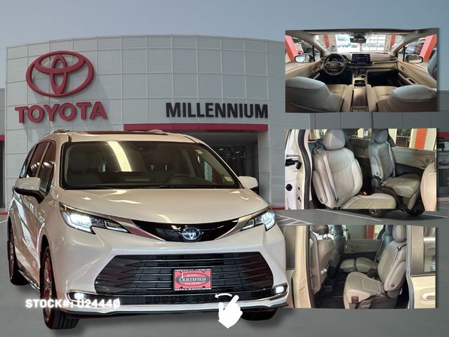 White (Wind Chill Pearl) 2024 Toyota Sienna Minivan All-Wheel Drive Continuously Variable Transmission