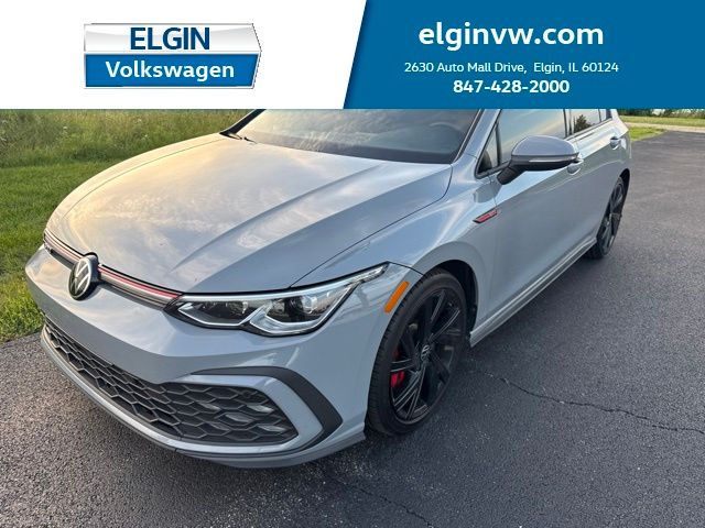 Moonstone Gray 2022 Volkswagen Golf GTI Hatchback Front-Wheel Drive 7-Speed Dual Clutch