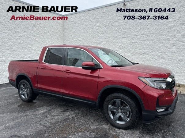 Radiant Red Metallic II 2023 Honda Ridgeline RTL AWD Pickup Truck All-Wheel Drive 9-Speed Automatic