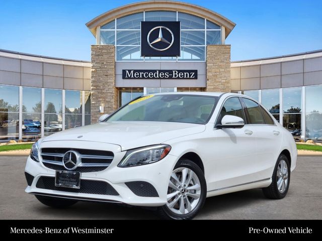 Polar White 2020 Mercedes-Benz C-Class Sedan All-Wheel Drive 9-Speed Automatic