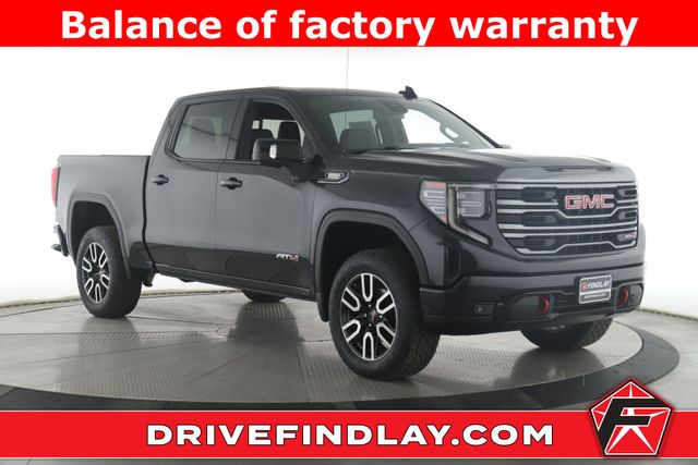 Black 2022 GMC Sierra 1500 AT4 Crew Cab 4WD Pickup Truck Four-Wheel Drive Automatic