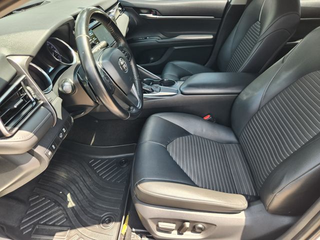 2019 Toyota Camry SE White at Cook Ford