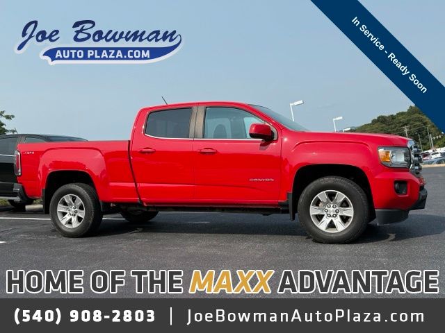 Cardinal Red 2018 GMC Canyon Pickup Truck Four-Wheel Drive 6-Speed Automatic