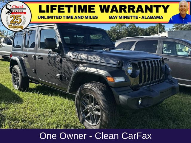 Gray (Granite Crystal Metallic Clearcoat) 2024 Jeep Wrangler SUV / Crossover Four-Wheel Drive 8-Speed Automatic
