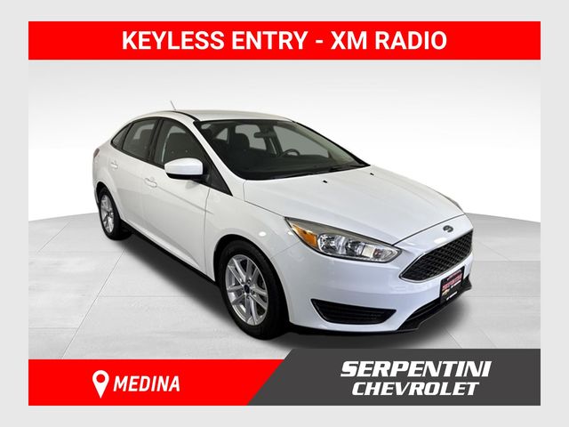 Oxford White 2018 Ford Focus Sedan Front-Wheel Drive 6-Speed Automatic