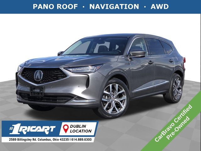 Liquid Carbon Metallic 2023 Acura MDX SH-AWD with Technology Package SUV / Crossover All-Wheel Drive Automatic