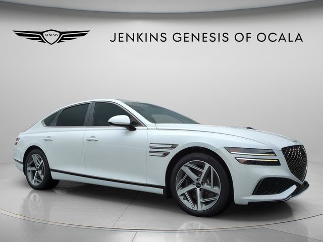 Uyuni White 2024 Genesis G80 3.5T Sport AWD Sedan All-Wheel Drive 8-Speed Automatic