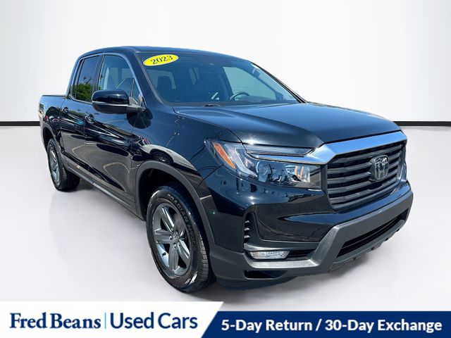Black 2023 Honda Ridgeline RTL AWD Pickup Truck All-Wheel Drive 9-Speed Automatic