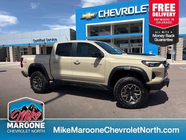Sand Dune Metallic 2024 Chevrolet Colorado ZR2 Crew Cab 4WD Pickup Truck Four-Wheel Drive 8-Speed Automatic