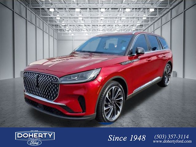 Red Carpet Metallic Tinted Clearcoat 2025 Lincoln Aviator Reserve AWD SUV / Crossover All-Wheel Drive Automatic