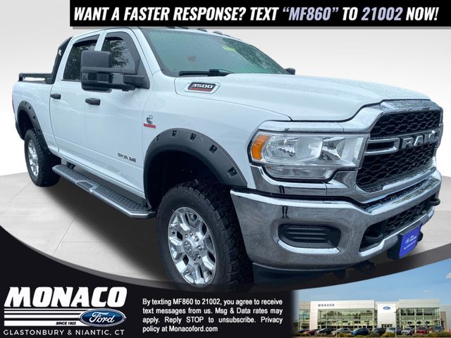 Bright White Clearcoat 2022 RAM 3500 Pickup Truck Four-Wheel Drive 6-Speed Automatic