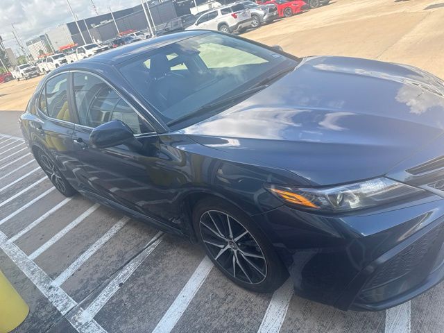 2021 Toyota Camry SE Blue at DeMontrond Gulf Freeway