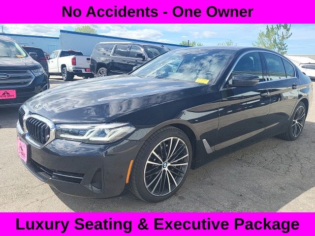 Black Sapphire Metallic 2023 BMW 5 Series 530i xDrive AWD Sedan All-Wheel Drive 8-Speed Automatic