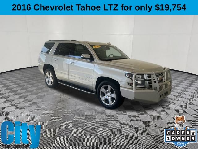 Champagne Silver Metallic 2016 Chevrolet Tahoe SUV / Crossover Four-Wheel Drive 6-Speed Automatic Overdrive