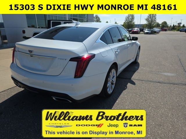 2023 Cadillac CT5 Premium Luxury - Summit White exterior view 5