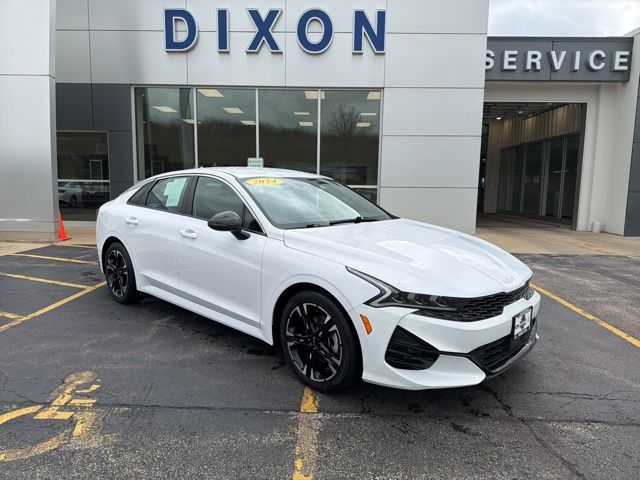 Glacial White Pearl 2024 Kia K5 GT-Line FWD Sedan Front-Wheel Drive 8-Speed Automatic