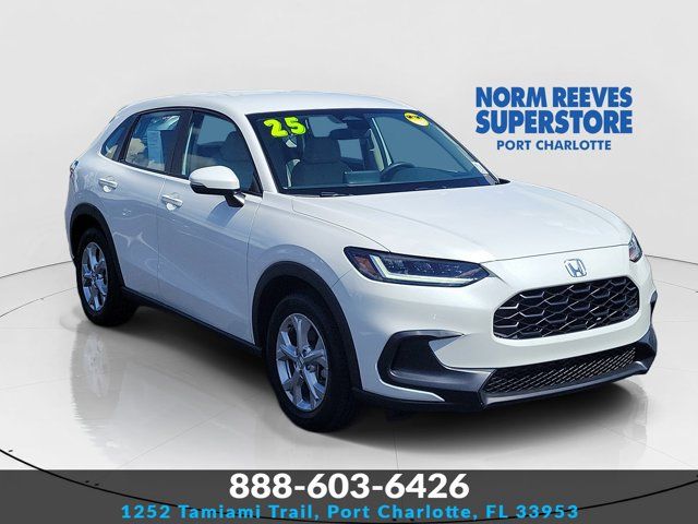 Platinum White Pearl 2025 Honda HR-V SUV / Crossover Front-Wheel Drive Continuously Variable Transmission