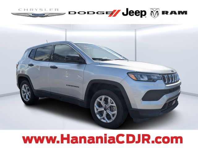 Silver 2025 Jeep Compass SUV / Crossover Four-Wheel Drive 8-Speed Automatic