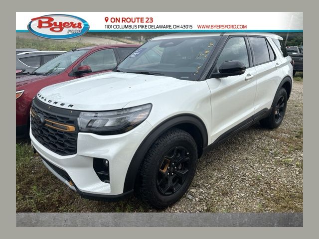 White Metallic 2026 Ford Explorer SUV / Crossover All-Wheel Drive Automatic
