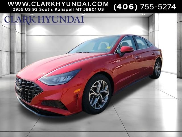 Calypso Red 2022 Hyundai Sonata Sedan Front-Wheel Drive 8-Speed Automatic