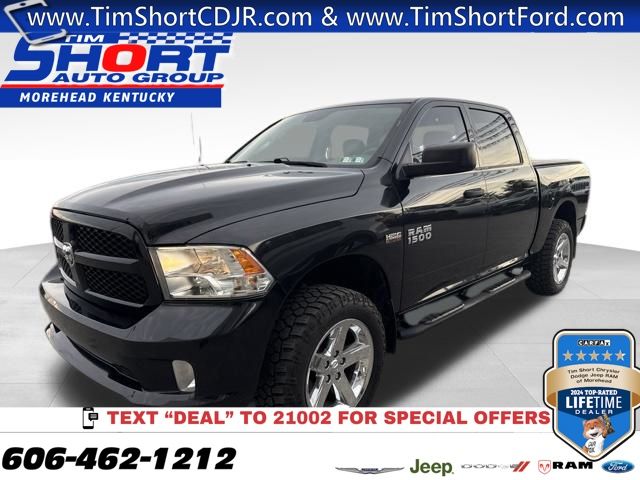 Brilliant Black Crystal Pearlcoat 2018 RAM 1500 Pickup Truck Four-Wheel Drive 8-Speed Automatic