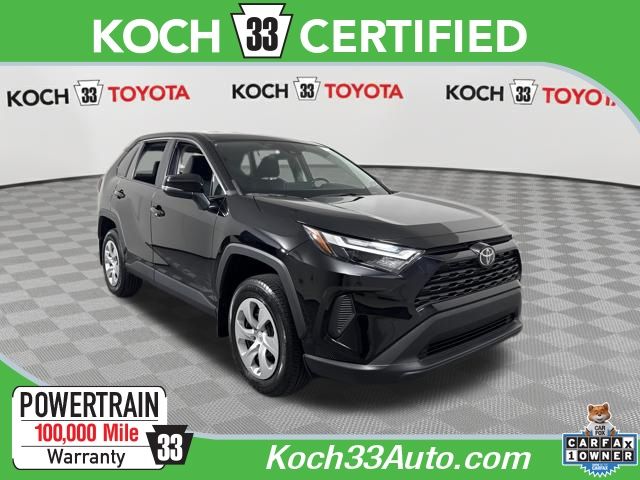 Midnight Black Metallic 2023 Toyota RAV4 LE FWD SUV / Crossover Front-Wheel Drive 8-Speed Automatic