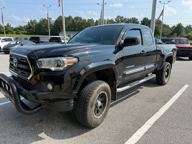 Black 2016 Toyota Tacoma Pickup Truck Four-Wheel Drive 6-Speed Automatic