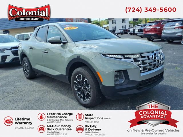 Sage Gray 2024 Hyundai Santa Cruz SE Crew Cab AWD Pickup Truck All-Wheel Drive 8-Speed Automatic