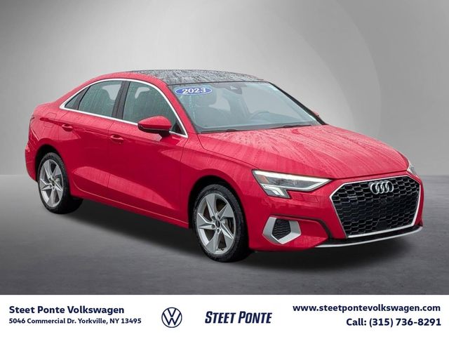 Orange (Tango Red Metallic) 2023 Audi A3 40 TFSI quattro Premium AWD Sedan All-Wheel Drive 7-Speed Automatic