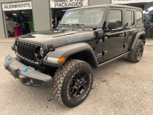 2024 Jeep Wrangler Willys 4xe - Black Clearcoat exterior view 3