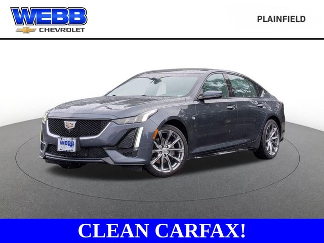 Gray 2021 Cadillac CT5 Sport Sedan AWD Sedan All-Wheel Drive 10-Speed Automatic
